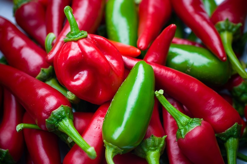 Variedad de chiles mexicanos